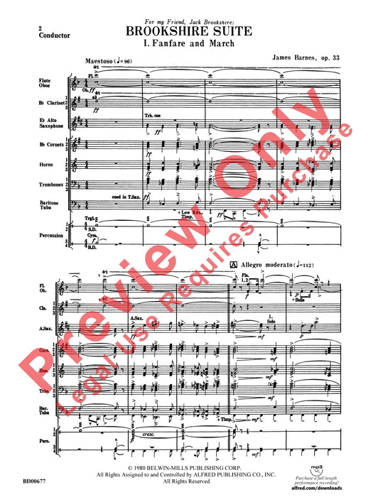 Brookshire Suite 組曲 總譜 | 小雅音樂 Hsiaoya Music