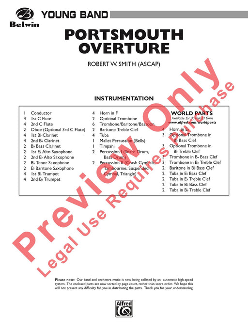 Portsmouth Overture 序曲 總譜 | 小雅音樂 Hsiaoya Music