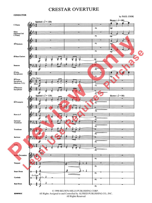 Crestar Overture 序曲 總譜 | 小雅音樂 Hsiaoya Music