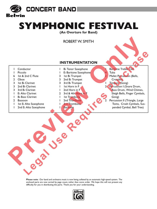 Symphonic Festival (An Overture for Band) 序曲 總譜 | 小雅音樂 Hsiaoya Music