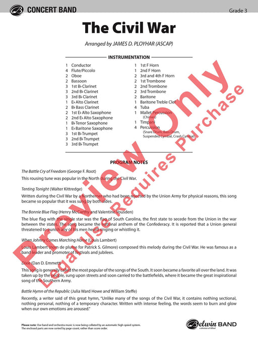 The Civil War 總譜 | 小雅音樂 Hsiaoya Music