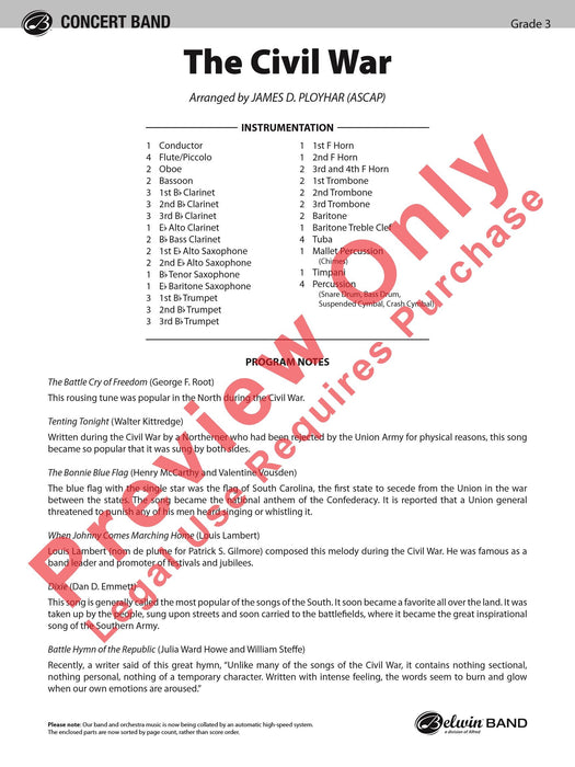 The Civil War 總譜 | 小雅音樂 Hsiaoya Music