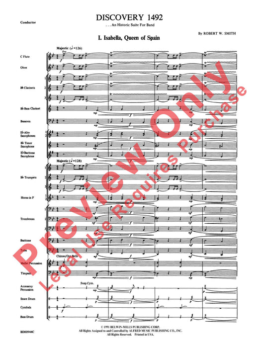 Discovery 1492 An Historic Suite for Band 組曲 總譜 | 小雅音樂 Hsiaoya Music