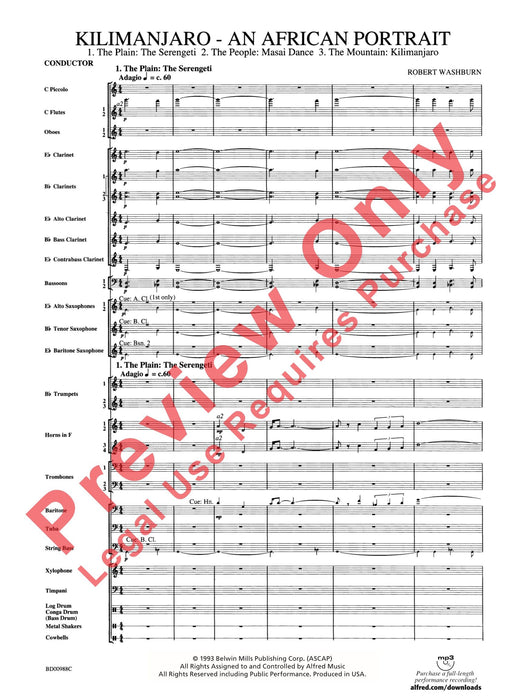 Kilimanjaro: An African Portrait 總譜 | 小雅音樂 Hsiaoya Music