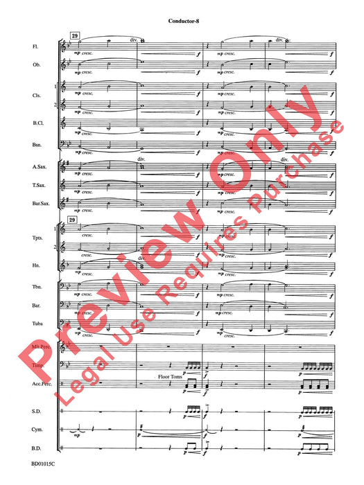 Ash Lawn Echoes (An Overture for Band) 序曲 總譜 | 小雅音樂 Hsiaoya Music