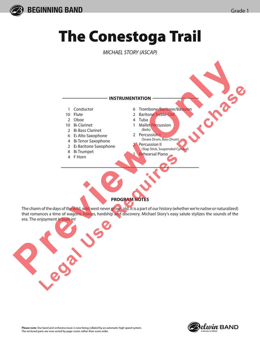 The Conestoga Trail 總譜 | 小雅音樂 Hsiaoya Music