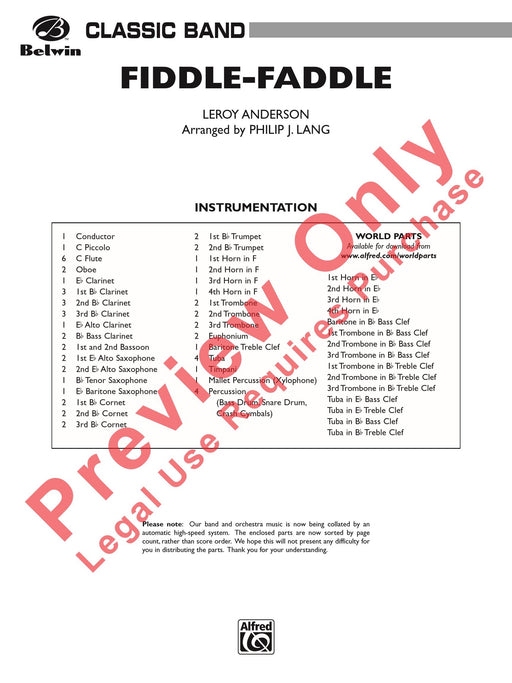 Fiddle-Faddle 提琴 總譜 | 小雅音樂 Hsiaoya Music