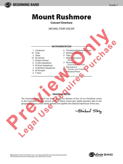 Mount Rushmore 總譜 | 小雅音樂 Hsiaoya Music