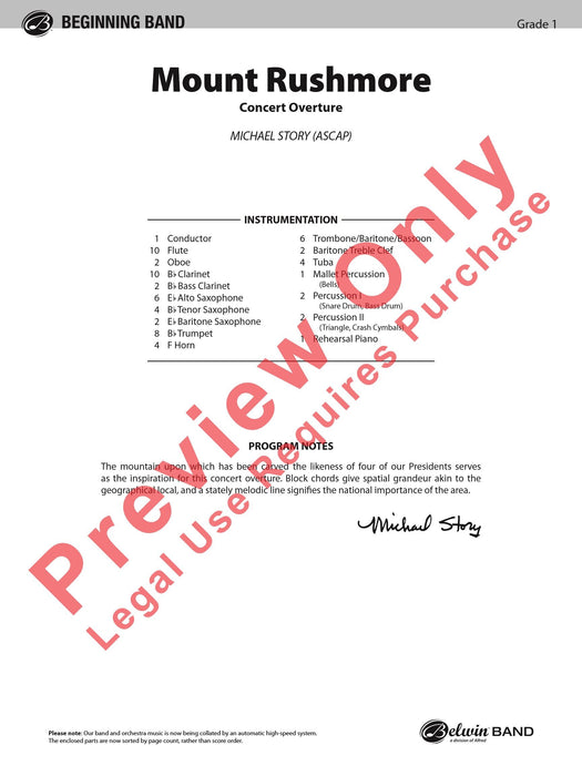 Mount Rushmore 總譜 | 小雅音樂 Hsiaoya Music