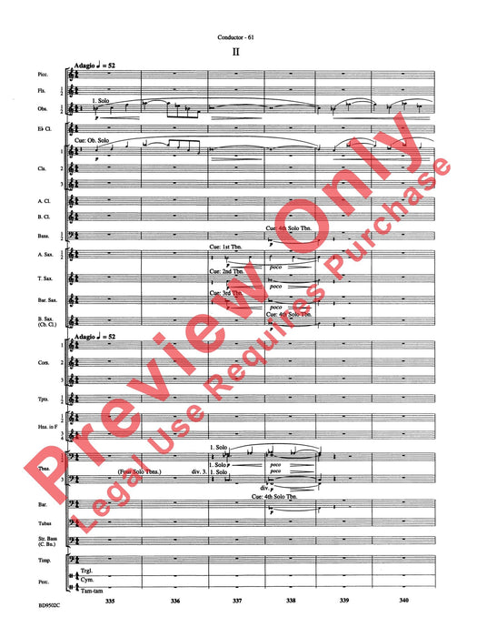 Symphony No. 3 for Band 交響曲 總譜 | 小雅音樂 Hsiaoya Music