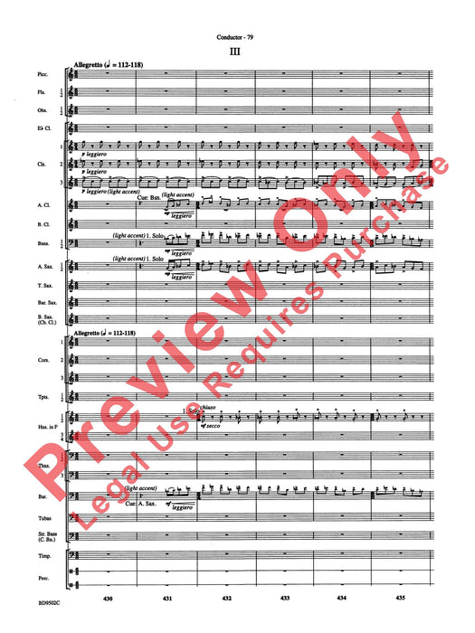 Symphony No. 3 for Band 交響曲 總譜 | 小雅音樂 Hsiaoya Music