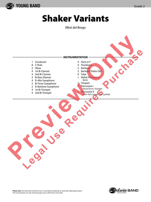 Shaker Variants 詠唱調 總譜 | 小雅音樂 Hsiaoya Music