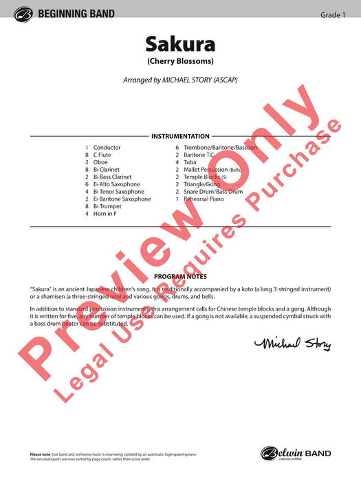 Sakura (Cherry Blossoms) 總譜 | 小雅音樂 Hsiaoya Music