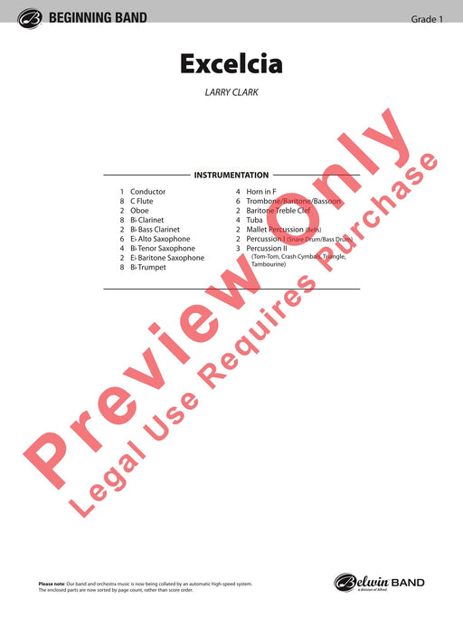 Excelcia 總譜 | 小雅音樂 Hsiaoya Music