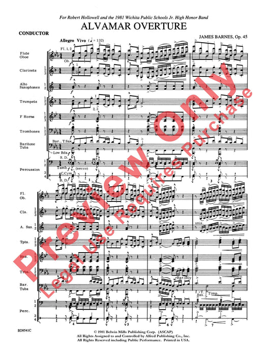 Alvamar Overture 序曲 總譜 | 小雅音樂 Hsiaoya Music