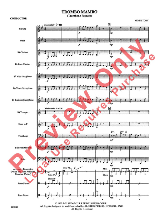 Trombo Mambo Trombone Section Feature 曼波長號樂節 總譜 | 小雅音樂 Hsiaoya Music