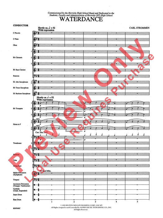 Waterdance 舞曲 總譜 | 小雅音樂 Hsiaoya Music