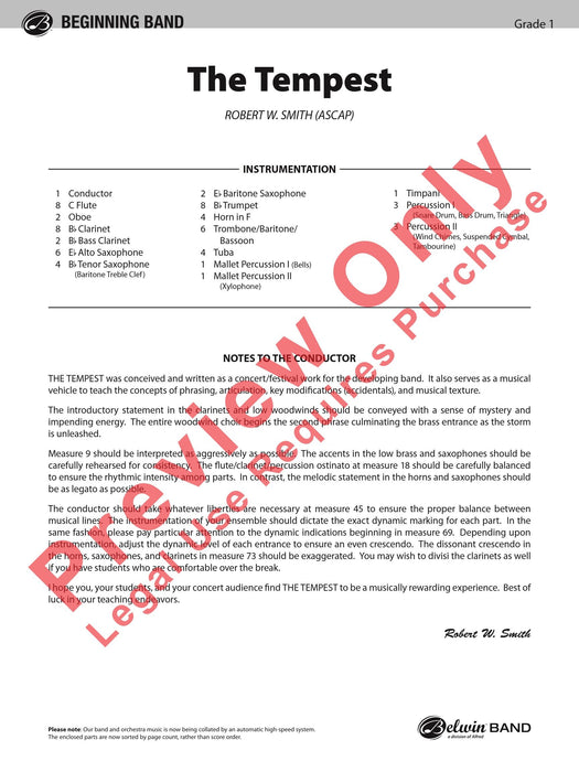 The Tempest 總譜 | 小雅音樂 Hsiaoya Music