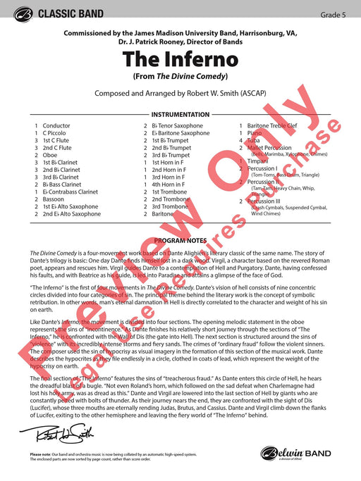 The Inferno From The Divine Comedy 總譜 | 小雅音樂 Hsiaoya Music