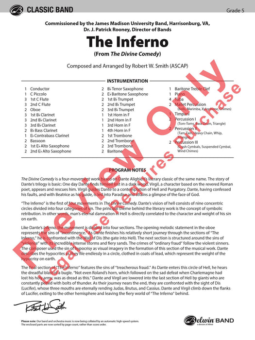 The Inferno From The Divine Comedy 總譜 | 小雅音樂 Hsiaoya Music