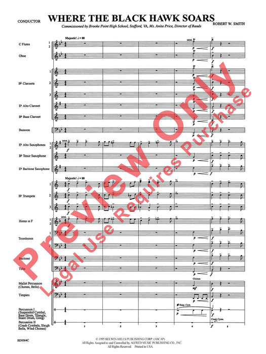 Where the Black Hawk Soars 總譜 | 小雅音樂 Hsiaoya Music