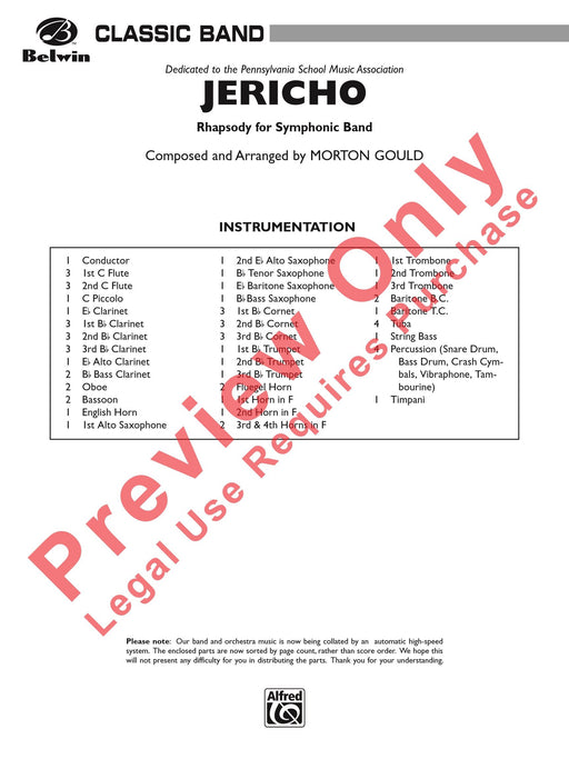 Jericho 總譜 | 小雅音樂 Hsiaoya Music