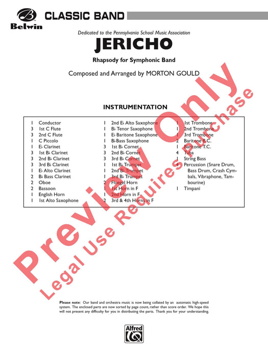 Jericho 總譜 | 小雅音樂 Hsiaoya Music