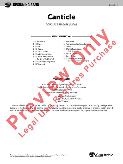 Canticle 頌歌 總譜 | 小雅音樂 Hsiaoya Music