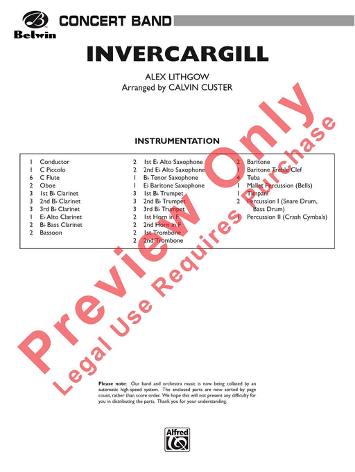 Invercargill 總譜 | 小雅音樂 Hsiaoya Music