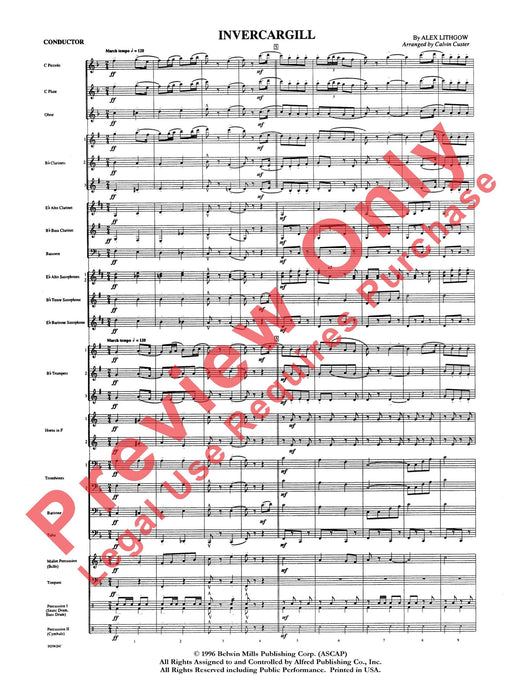 Invercargill 總譜 | 小雅音樂 Hsiaoya Music