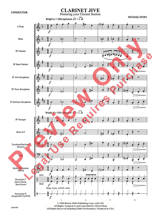 Clarinet Jive Clarinet Section Feature 豎笛樂節 總譜 | 小雅音樂 Hsiaoya Music