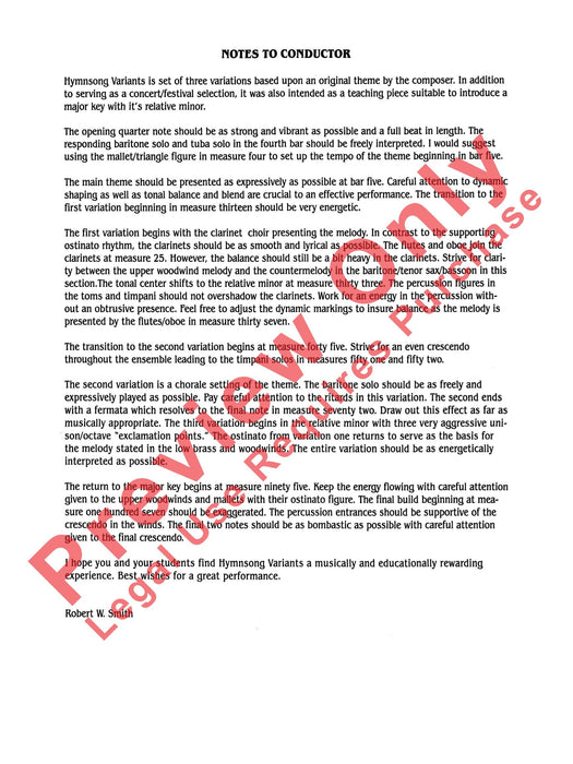 Hymnsong Variants 詠唱調 總譜 | 小雅音樂 Hsiaoya Music