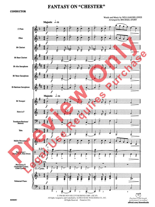 Fantasy on "Chester" 幻想曲 總譜 | 小雅音樂 Hsiaoya Music