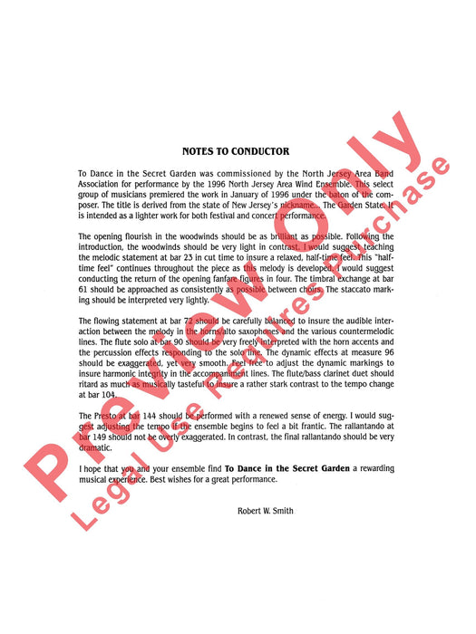 To Dance In the Secret Garden 舞曲 總譜 | 小雅音樂 Hsiaoya Music