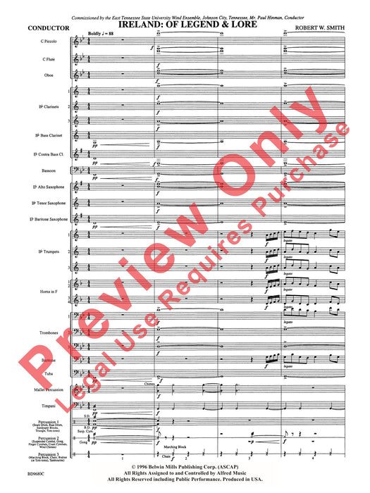 Ireland: Of Legend and Lore 傳奇曲 總譜 | 小雅音樂 Hsiaoya Music