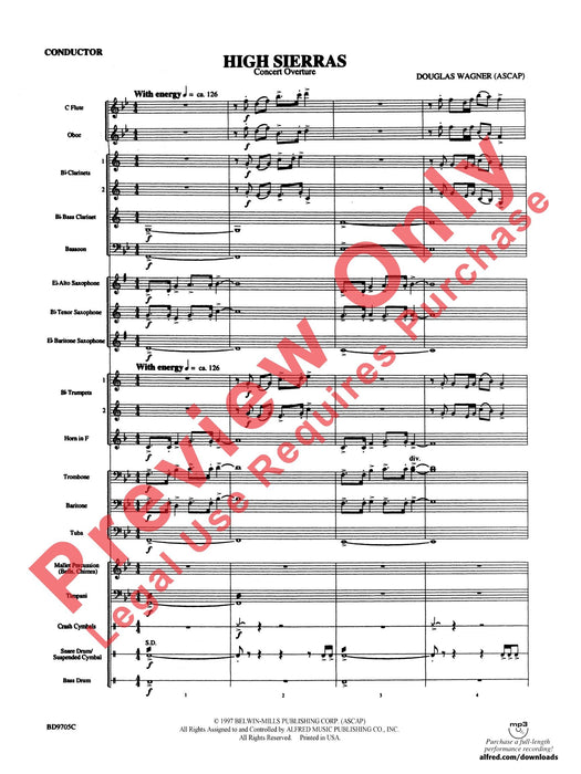 High Sierras 總譜 | 小雅音樂 Hsiaoya Music