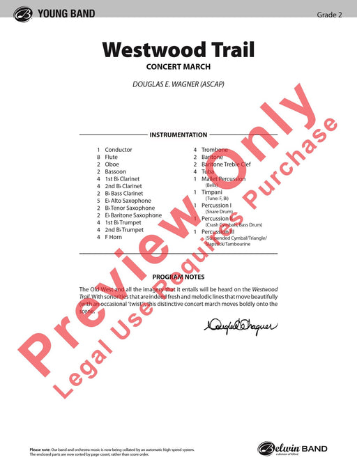Westwood Trail Concert March 音樂會進行曲 總譜 | 小雅音樂 Hsiaoya Music