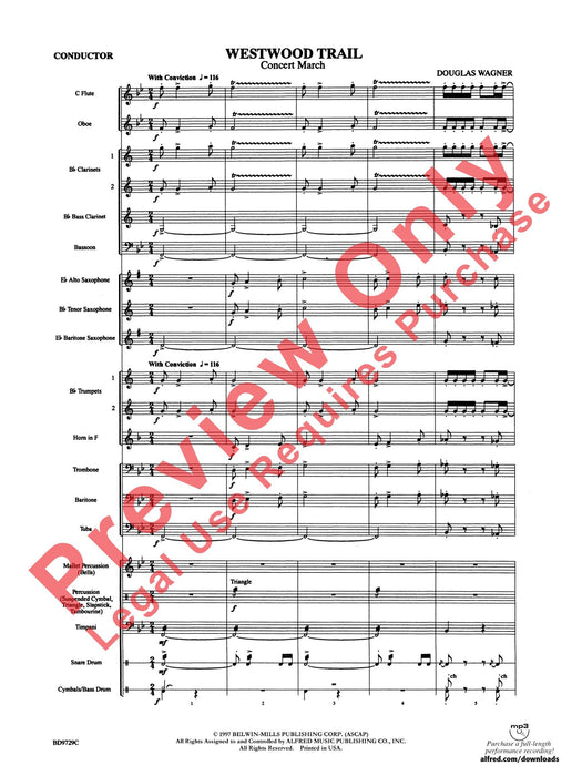 Westwood Trail Concert March 音樂會進行曲 總譜 | 小雅音樂 Hsiaoya Music