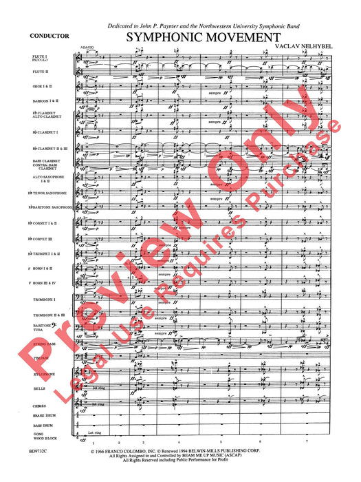 Symphonic Movement 內爾希伯爾 樂章 總譜 | 小雅音樂 Hsiaoya Music