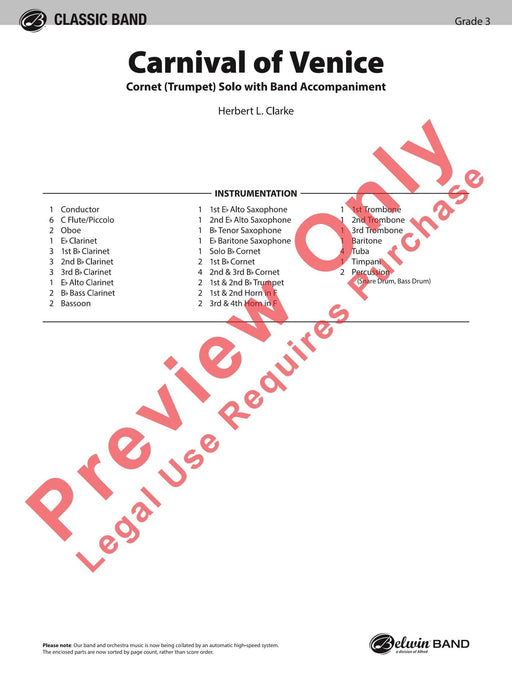Carnival of Venice Cornet (Trumpet) Solo with Band Accompaniment 短號 小號 獨奏 伴奏 | 小雅音樂 Hsiaoya Music