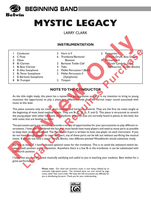 Mystic Legacy 總譜 | 小雅音樂 Hsiaoya Music