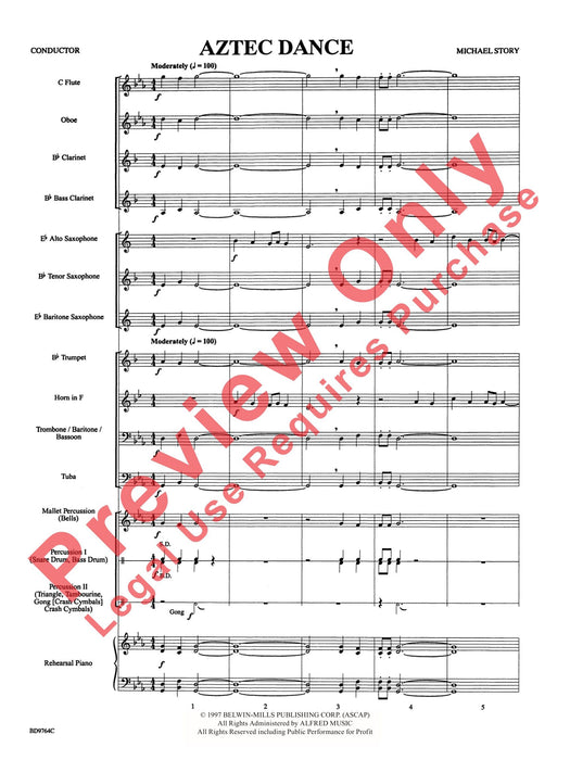 Aztec Dance 舞曲 總譜 | 小雅音樂 Hsiaoya Music