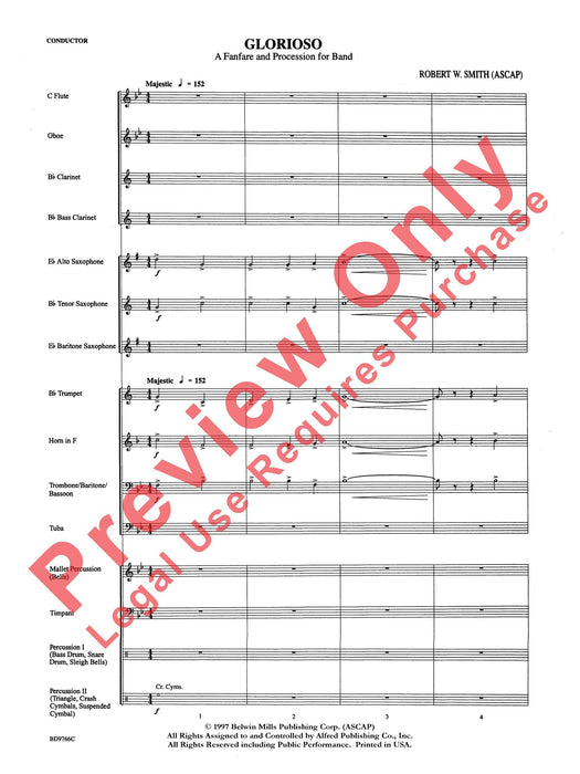 Glorioso (A Fanfare and Procession for Band) 號曲 總譜 | 小雅音樂 Hsiaoya Music