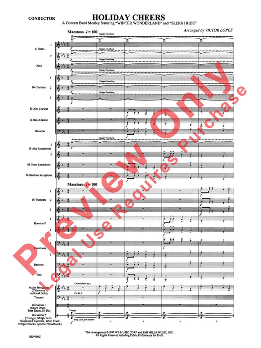 Holiday Cheers Featuring: Winter Wonderland / Sleigh Ride 總譜 | 小雅音樂 Hsiaoya Music
