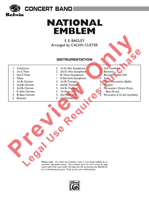 National Emblem 總譜 | 小雅音樂 Hsiaoya Music