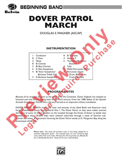 Dover Patrol March 進行曲 總譜 | 小雅音樂 Hsiaoya Music