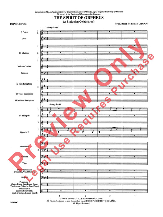 The Spirit of Orpheus (A Sinfonian Celebration) 奧菲斯 交響曲 總譜 | 小雅音樂 Hsiaoya Music