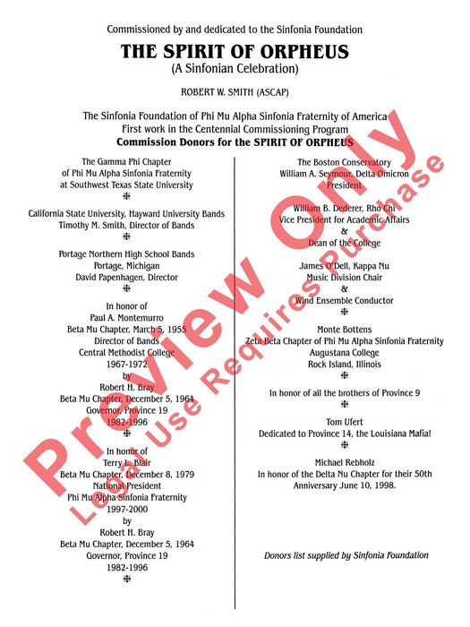 The Spirit of Orpheus (A Sinfonian Celebration) 奧菲斯 交響曲 | 小雅音樂 Hsiaoya Music