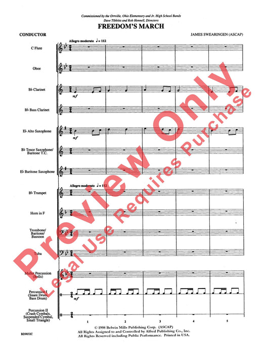 Freedom's March 進行曲 總譜 | 小雅音樂 Hsiaoya Music