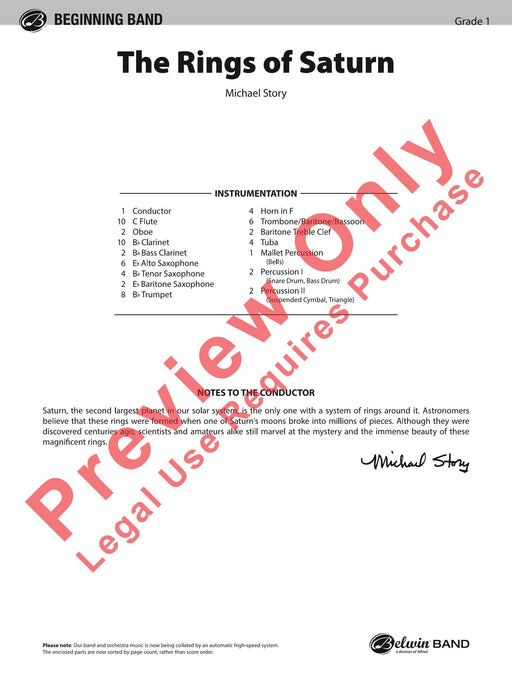 The Rings of Saturn 總譜 | 小雅音樂 Hsiaoya Music